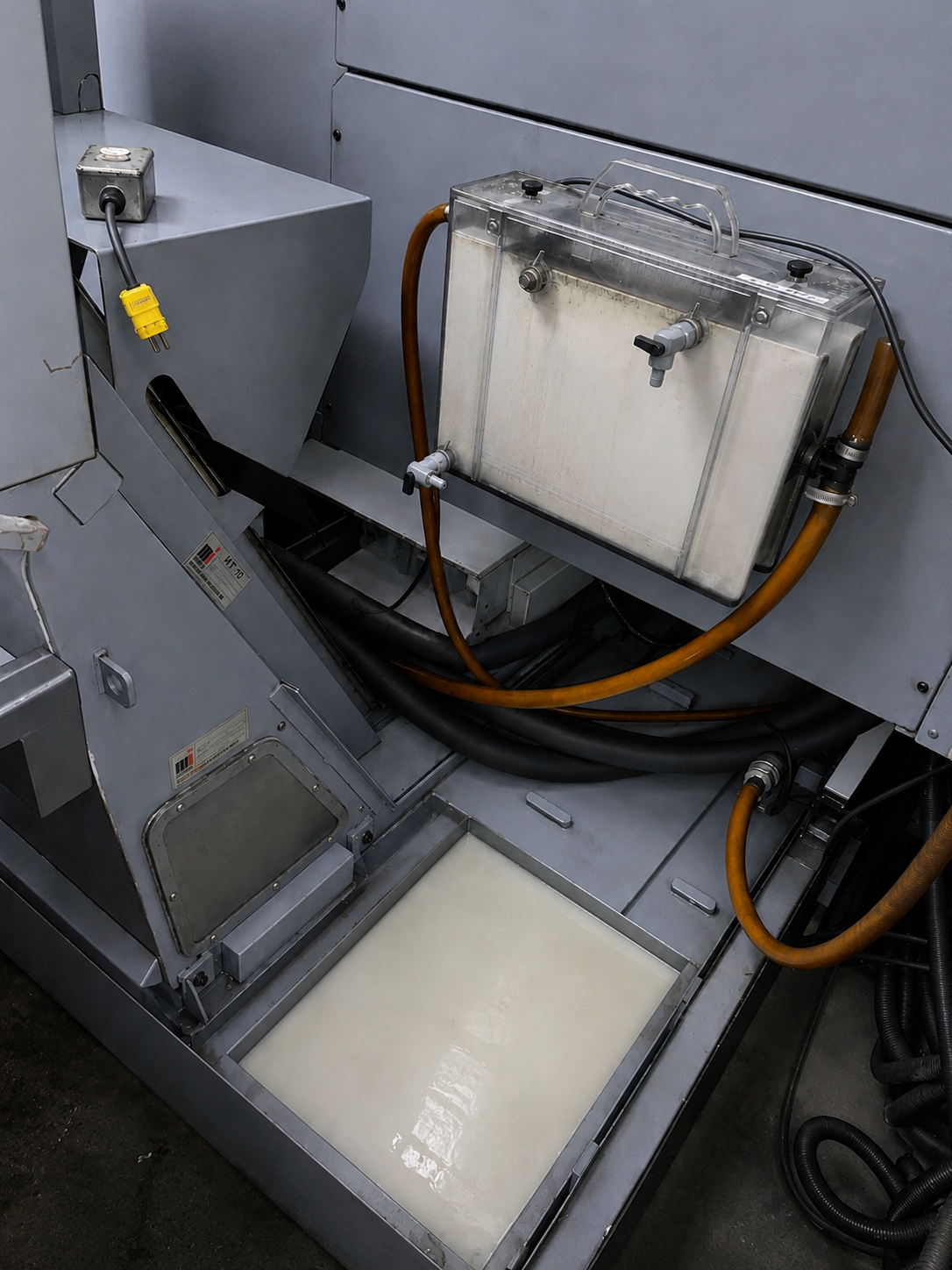 Clear-tank filtration unit reinstalled